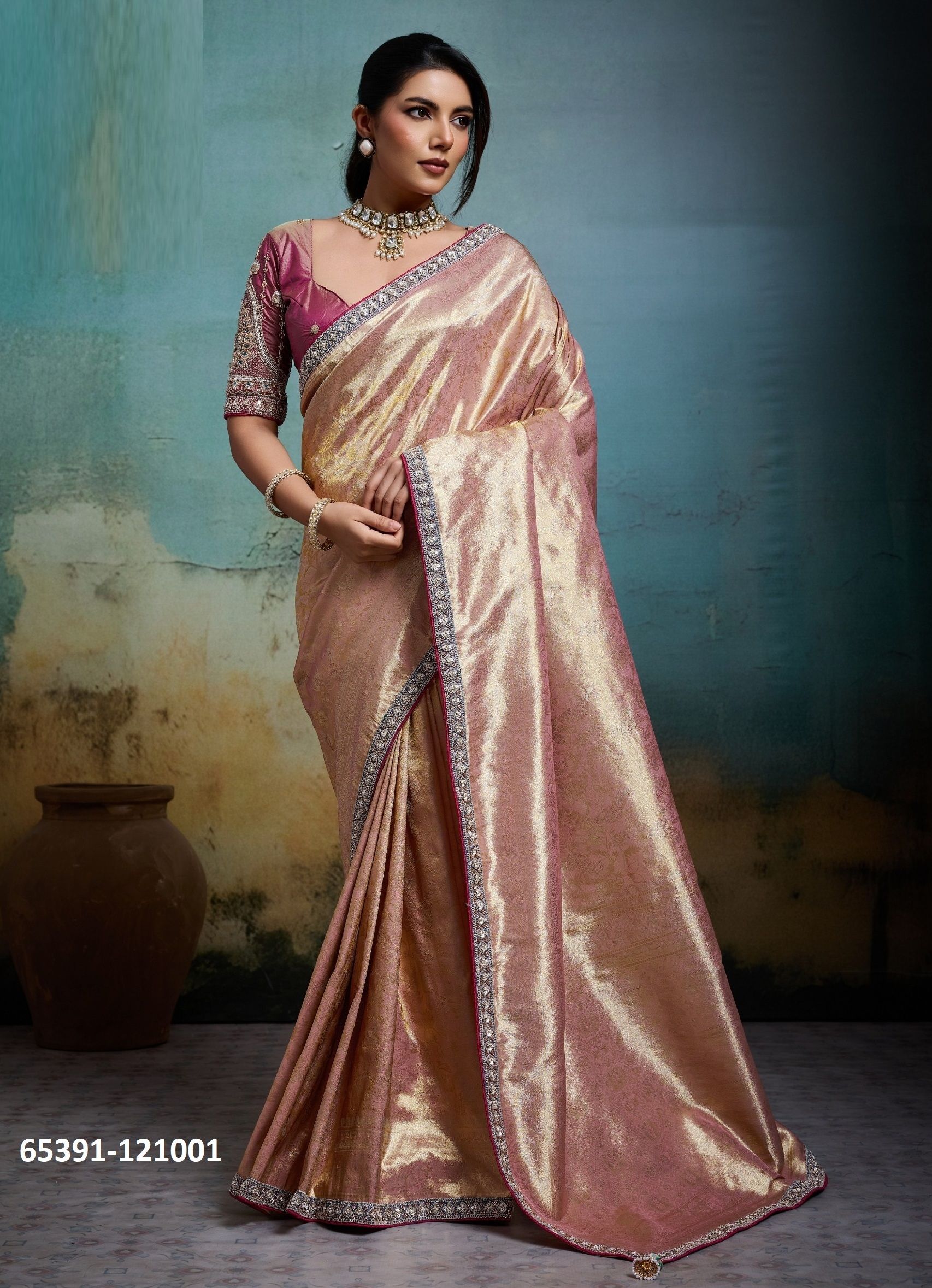 KAEL BANARASI - Catalog # 65391 (Set of 5 Sarees) KAEL BANARASI - Catalog # 65391 (Set of 5 Sarees)