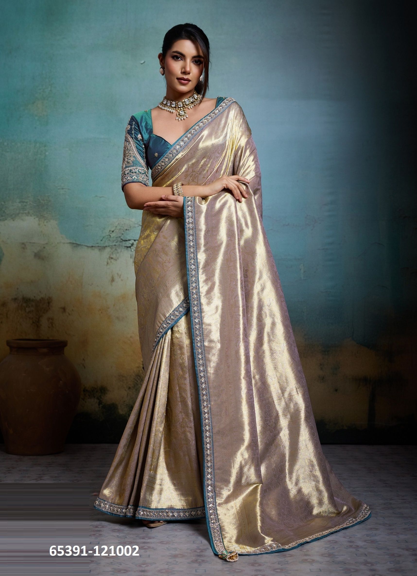 KAEL BANARASI - Catalog # 65391 (Set of 5 Sarees) KAEL BANARASI - Catalog # 65391 (Set of 5 Sarees)