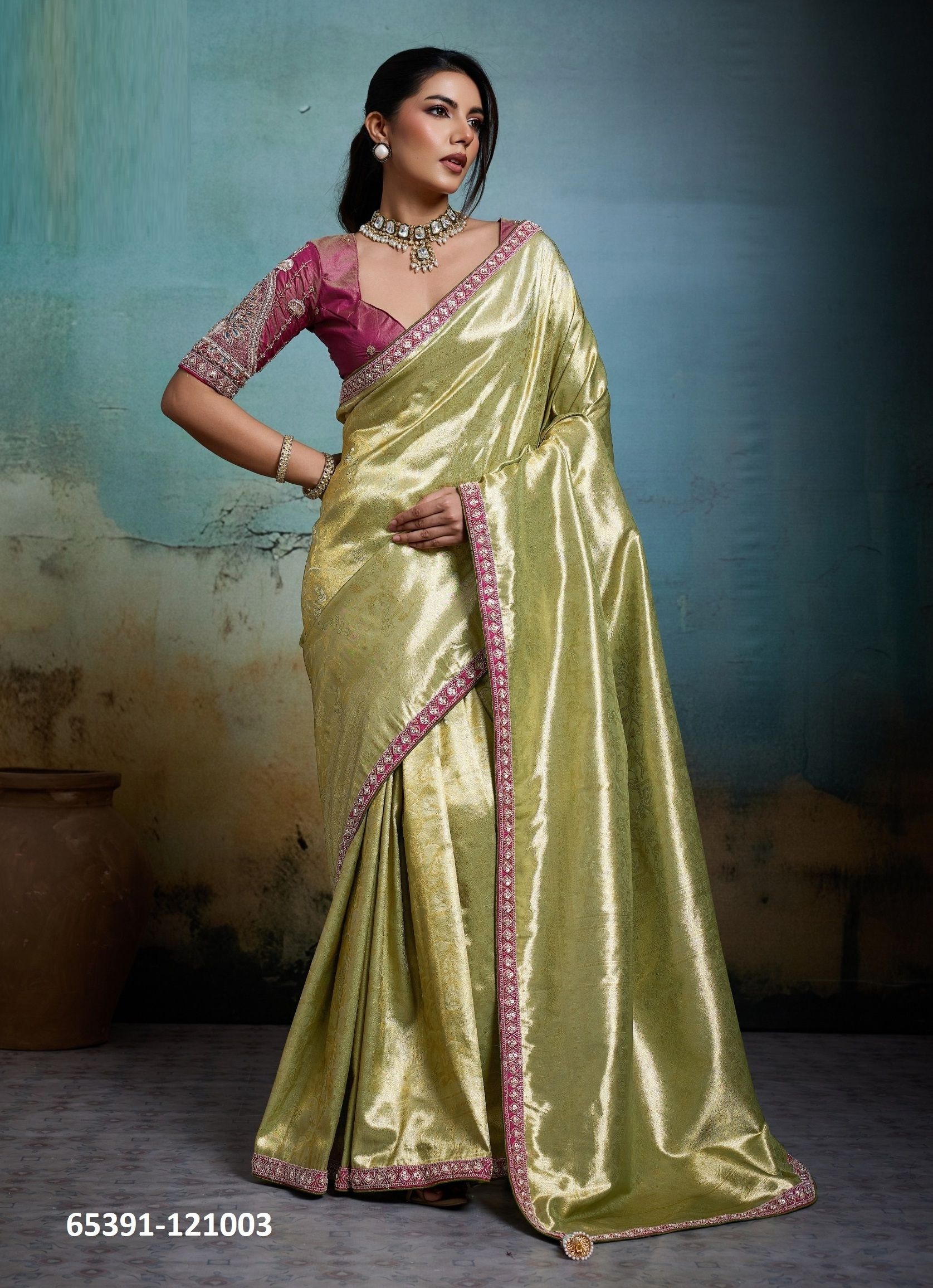 KAEL BANARASI - Catalog # 65391 (Set of 5 Sarees) KAEL BANARASI - Catalog # 65391 (Set of 5 Sarees)