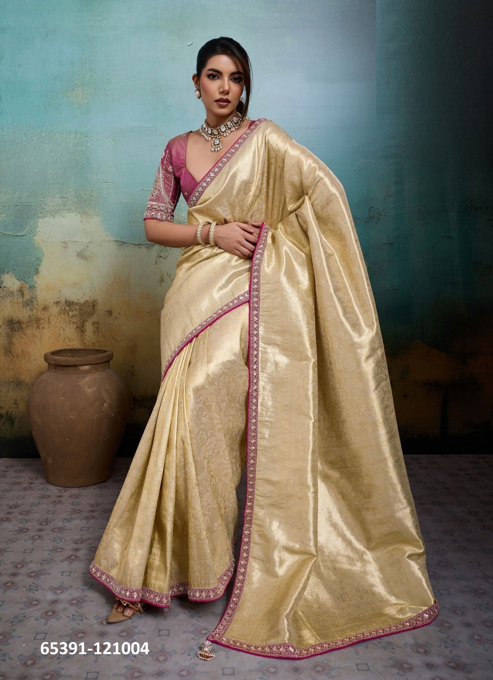 KAEL BANARASI - Catalog # 65391 (Set of 5 Sarees) KAEL BANARASI - Catalog # 65391 (Set of 5 Sarees)