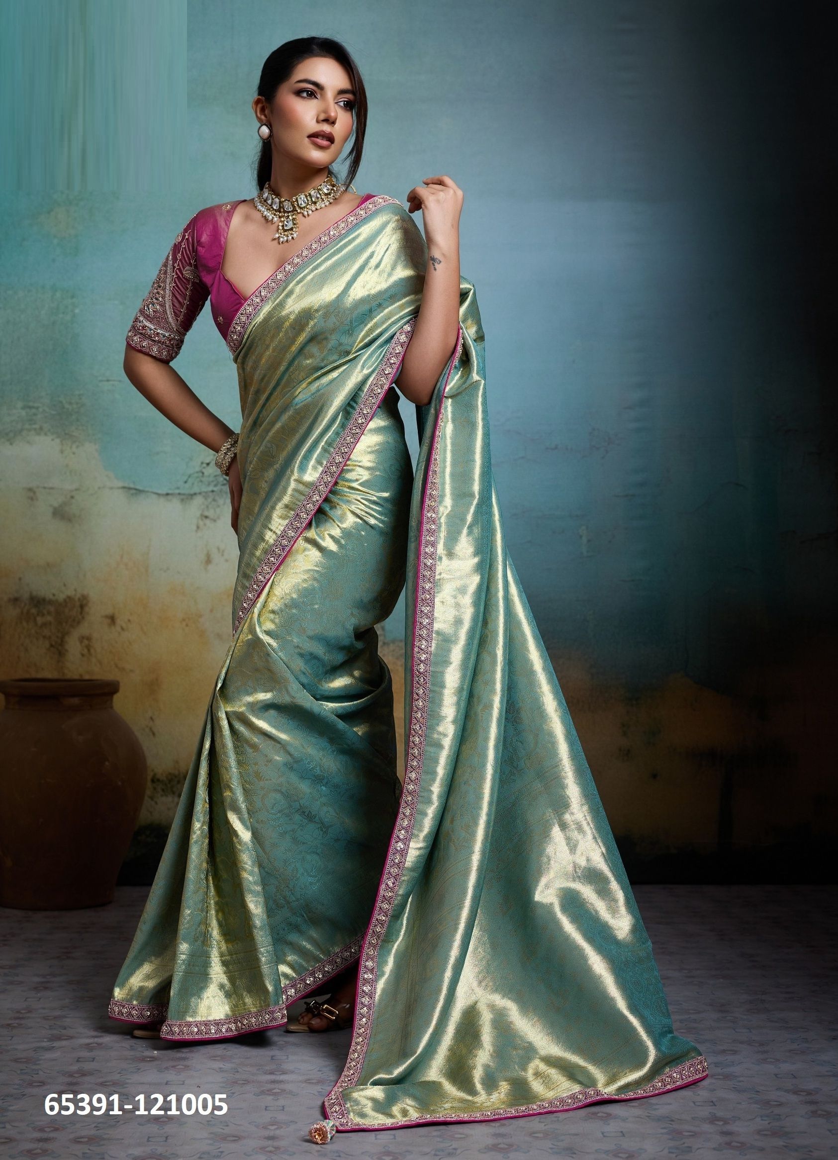 KAEL BANARASI - Catalog # 65391 (Set of 5 Sarees) KAEL BANARASI - Catalog # 65391 (Set of 5 Sarees)