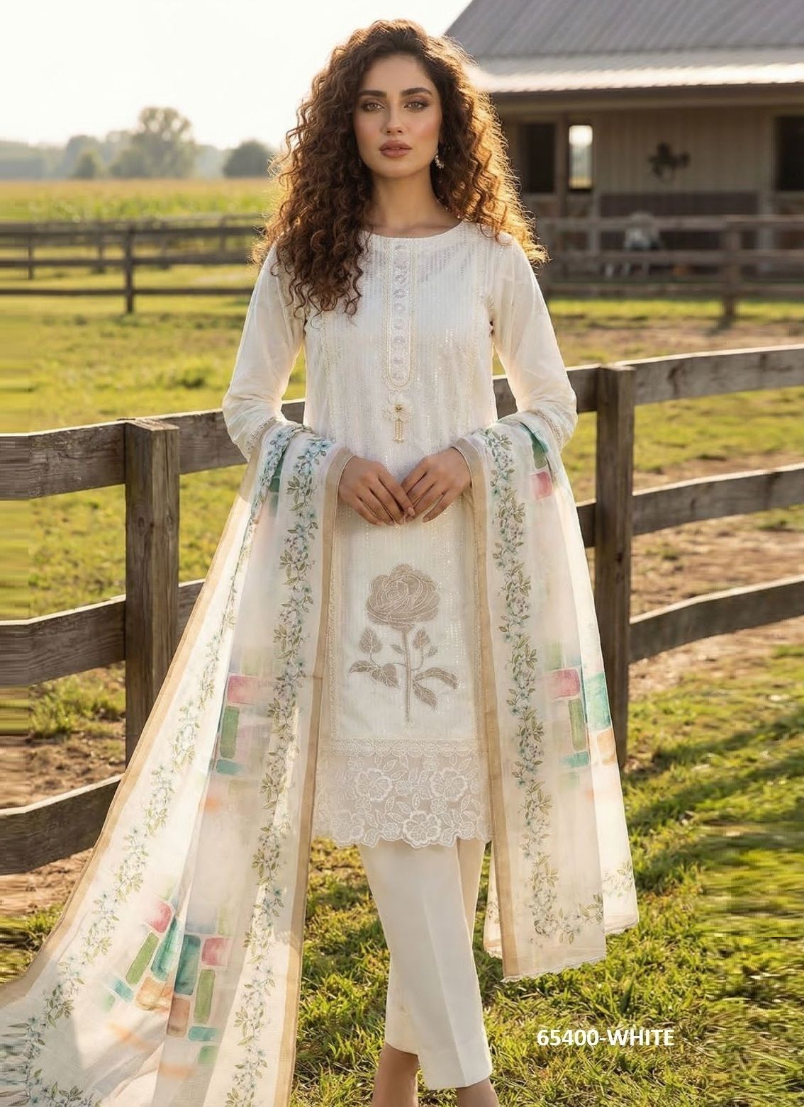 RIMZIM 2 - Catalog # 65400 (Set of 2 Readymade Salwar Suits)