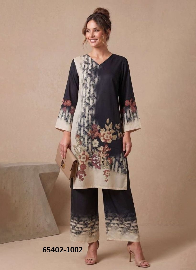 KURTI CO-ORD SET 1 - Catalog # 65402 (Set of 6 Tops With Bottoms) KURTI CO-ORD SET 1 - Catalog # 65402 (Set of 6 Tops With Bottoms)