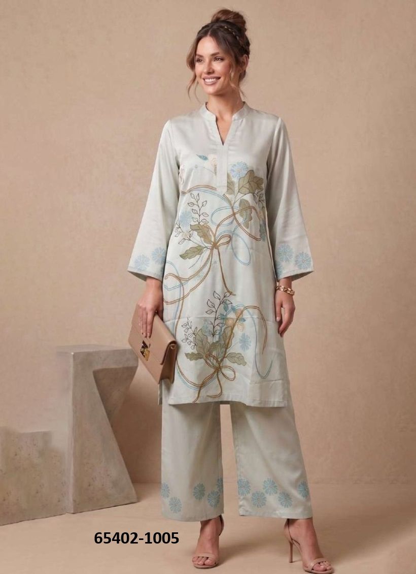 KURTI CO-ORD SET 1 - Catalog # 65402 (Set of 6 Tops With Bottoms) KURTI CO-ORD SET 1 - Catalog # 65402 (Set of 6 Tops With Bottoms)