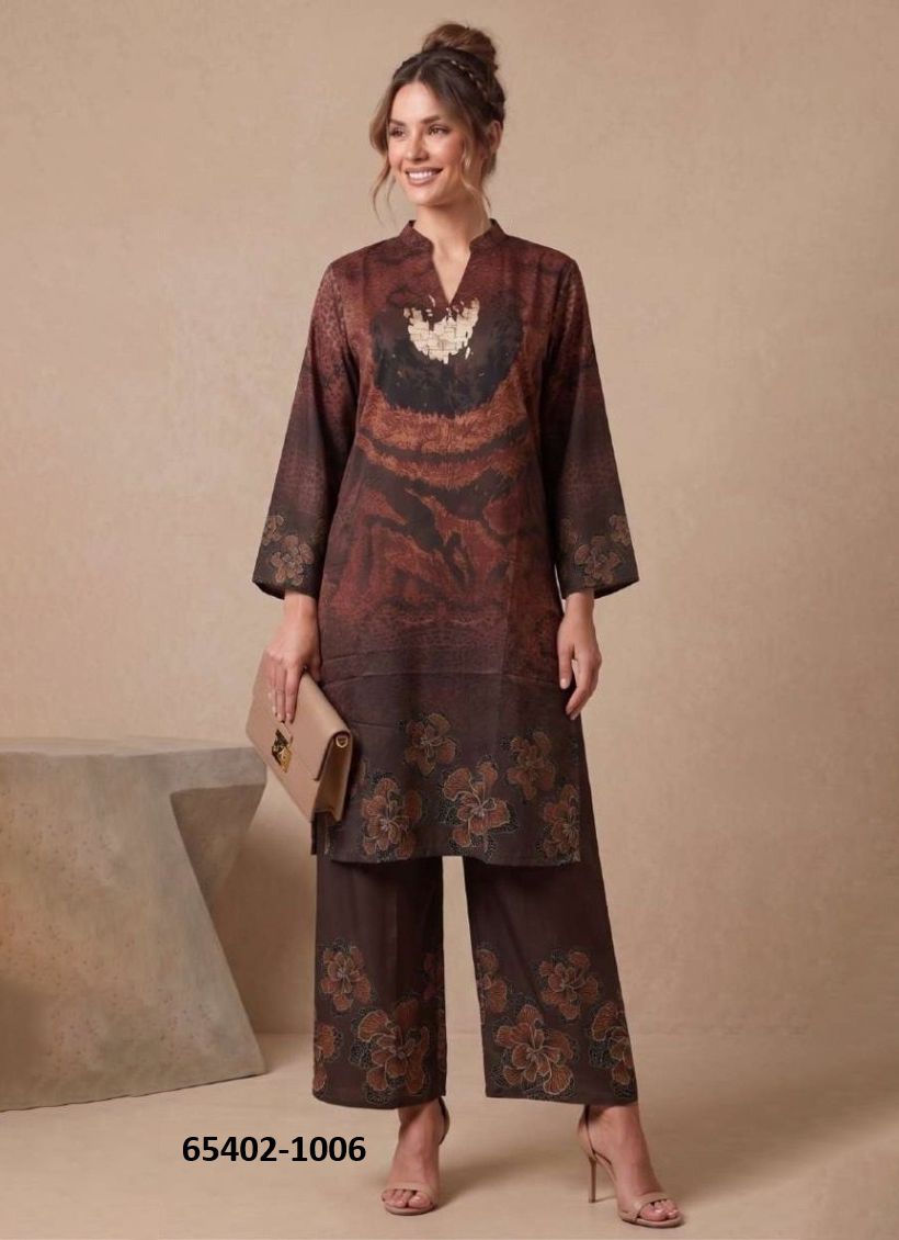 KURTI CO-ORD SET 1 - Catalog # 65402 (Set of 6 Tops With Bottoms) KURTI CO-ORD SET 1 - Catalog # 65402 (Set of 6 Tops With Bottoms)