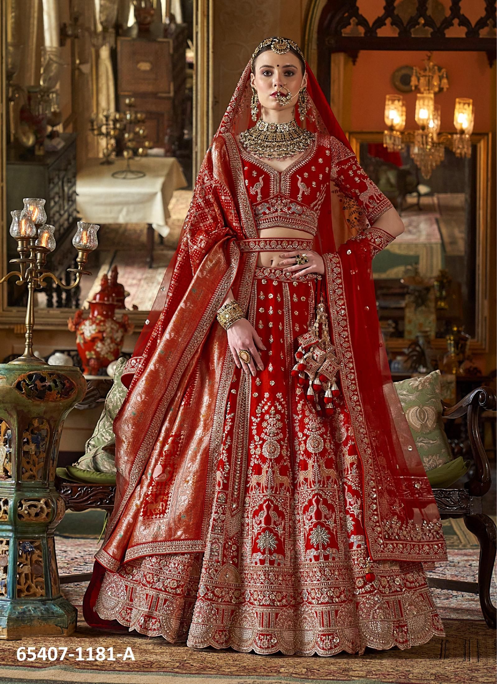 DULHAN 3 - Catalog # 65407 (Set of 9 Semi-Stitched Lehengas) DULHAN 3 - Catalog # 65407 (Set of 9 Semi-Stitched Lehengas)
