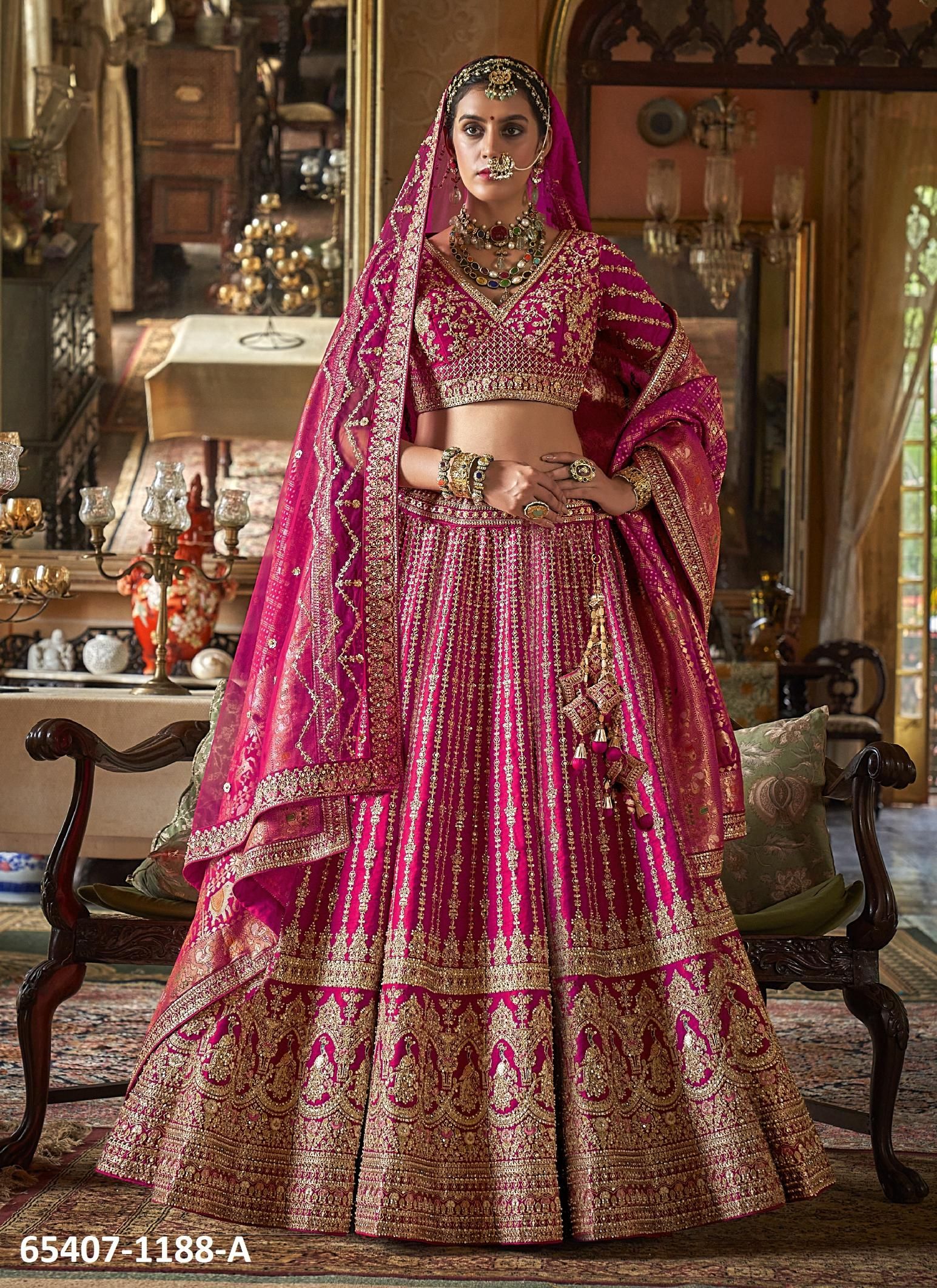 DULHAN 3 - Catalog # 65407 (Set of 9 Semi-Stitched Lehengas) DULHAN 3 - Catalog # 65407 (Set of 9 Semi-Stitched Lehengas)