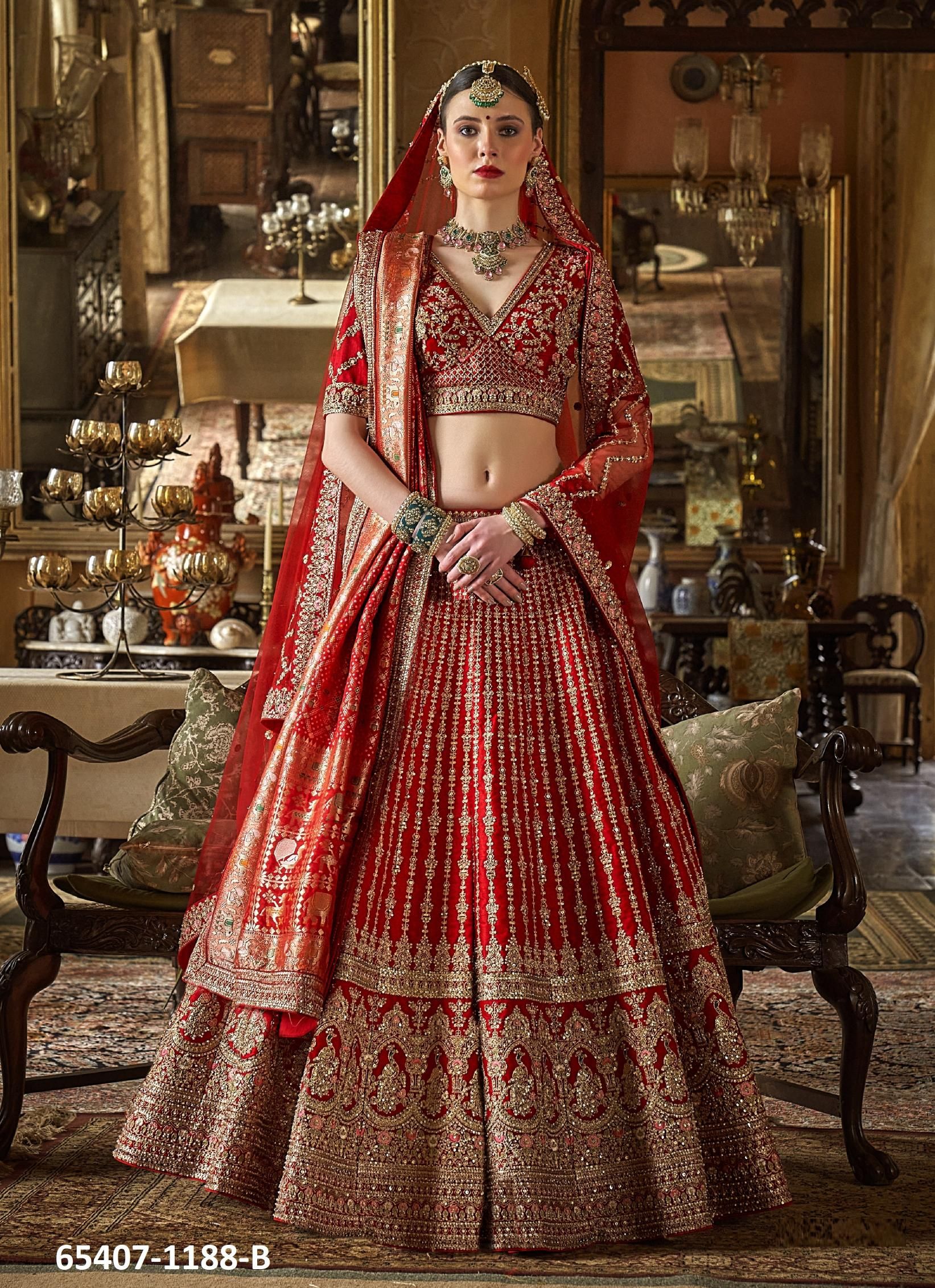 DULHAN 3 - Catalog # 65407 (Set of 9 Semi-Stitched Lehengas) DULHAN 3 - Catalog # 65407 (Set of 9 Semi-Stitched Lehengas)
