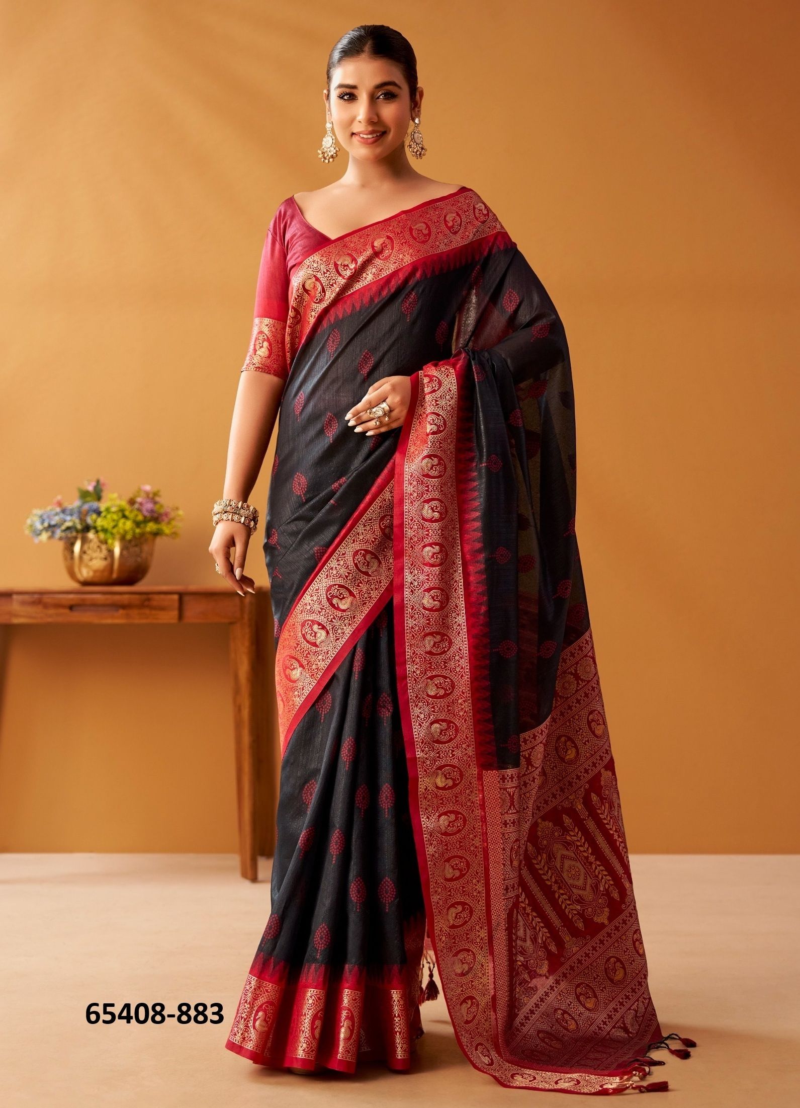 NOVA TUSSAR - Catalog # 65408 (Set of 6 Sarees) NOVA TUSSAR - Catalog # 65408 (Set of 6 Sarees)