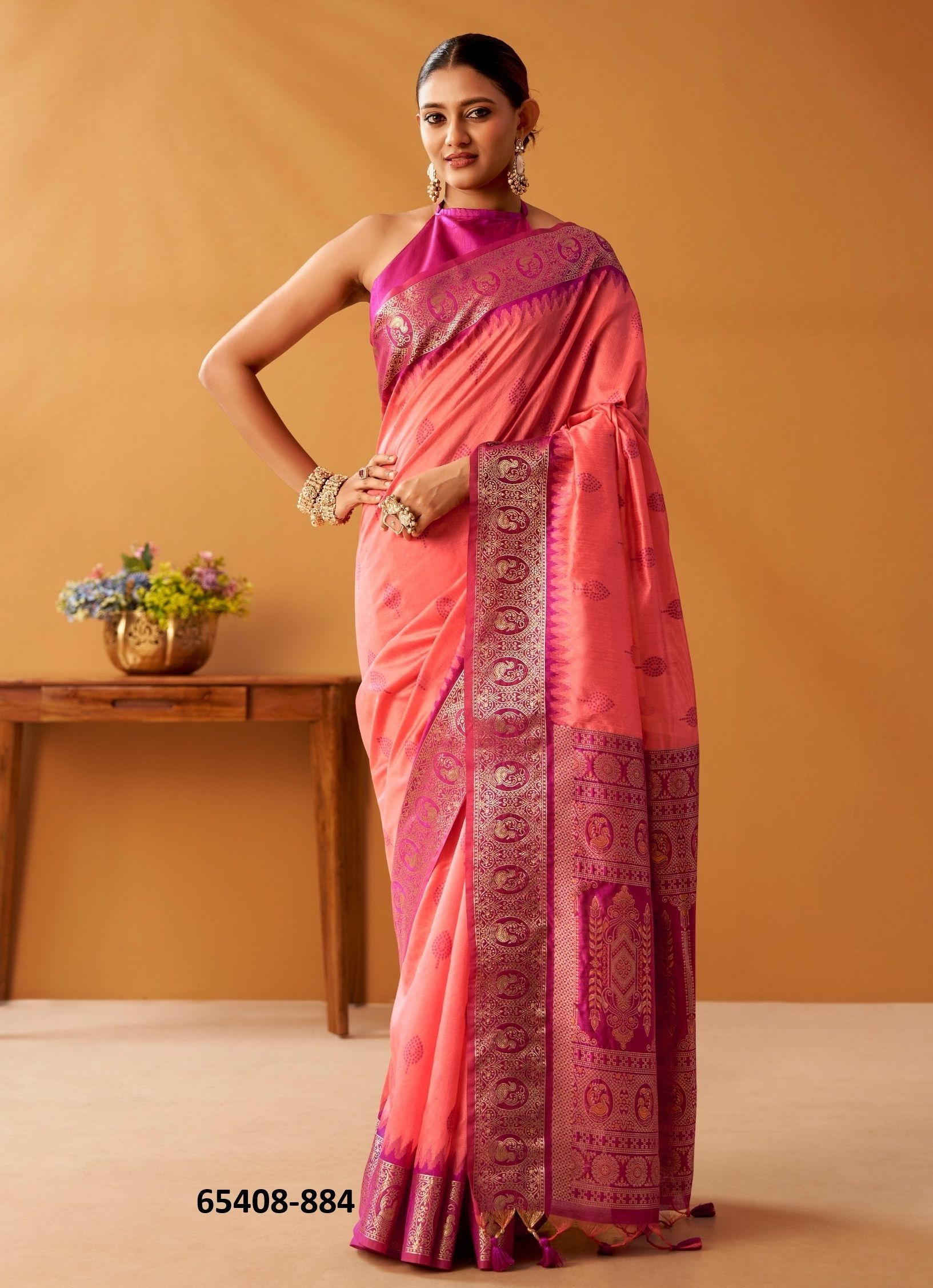 NOVA TUSSAR - Catalog # 65408 (Set of 6 Sarees) NOVA TUSSAR - Catalog # 65408 (Set of 6 Sarees)