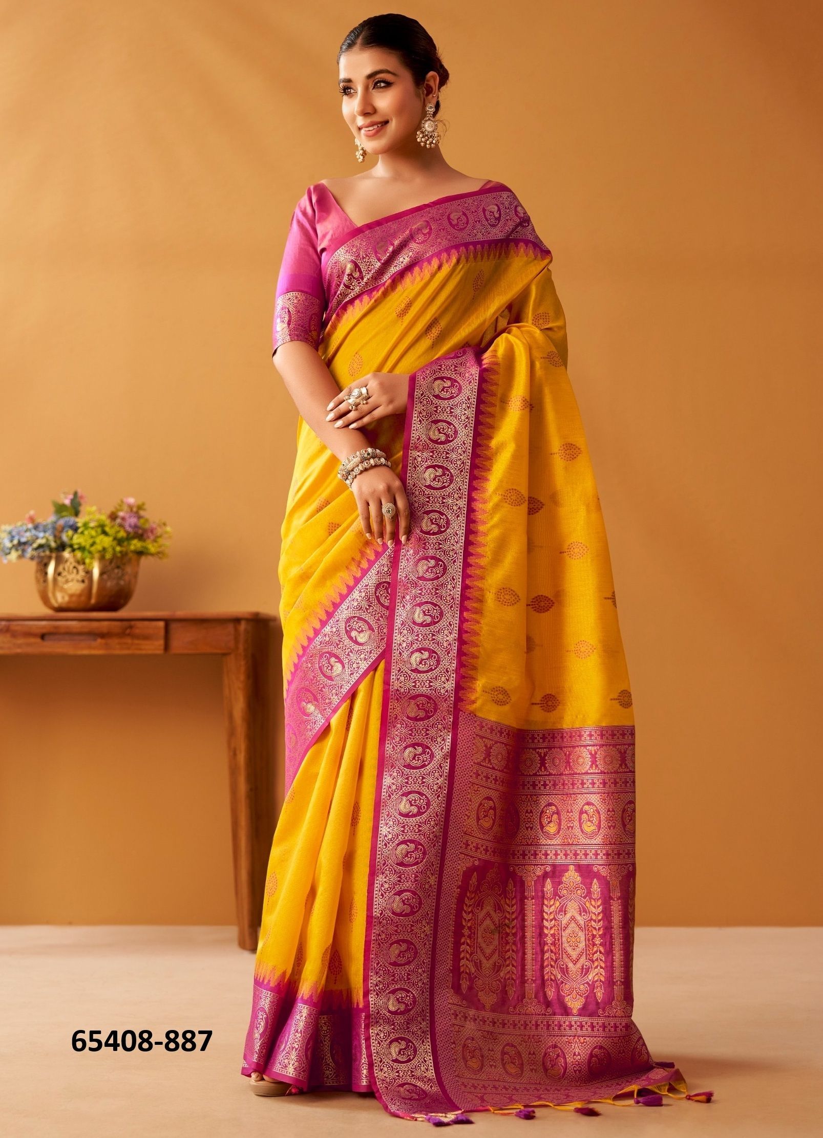 NOVA TUSSAR - Catalog # 65408 (Set of 6 Sarees) NOVA TUSSAR - Catalog # 65408 (Set of 6 Sarees)