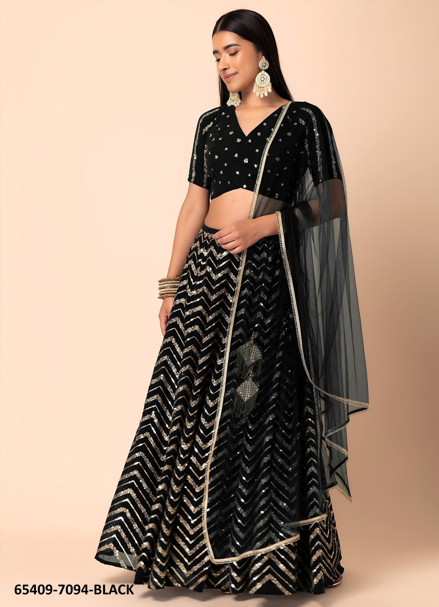 VOLUME 33 - Catalog # 65409 (Set of 5 Semi-Stitched Lehengas) VOLUME 33 - Catalog # 65409 (Set of 5 Semi-Stitched Lehengas)