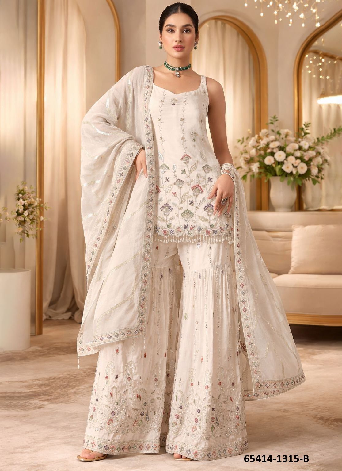 SERIES 1315 - Catalog # 65414 (Set of 7 Semi-Stitched / Un-Stitched Suits)