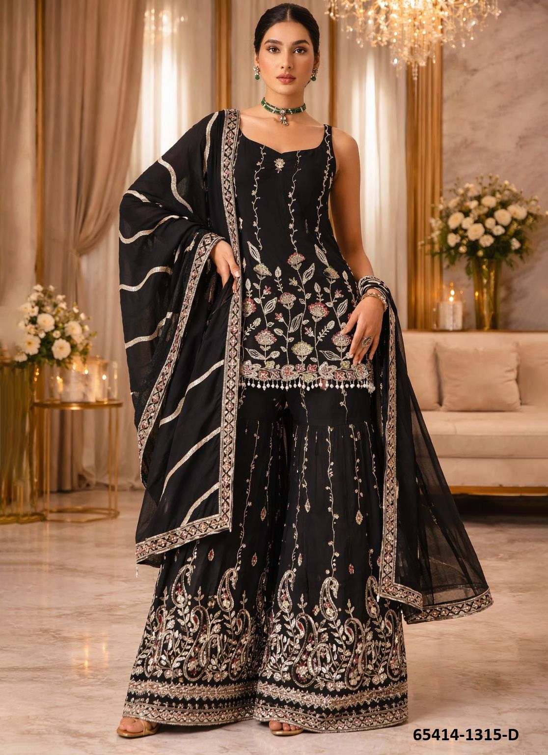 SERIES 1315 - Catalog # 65414 (Set of 7 Semi-Stitched / Un-Stitched Suits)