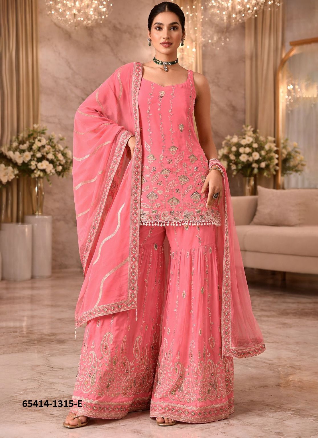 SERIES 1315 - Catalog # 65414 (Set of 7 Semi-Stitched / Un-Stitched Suits)