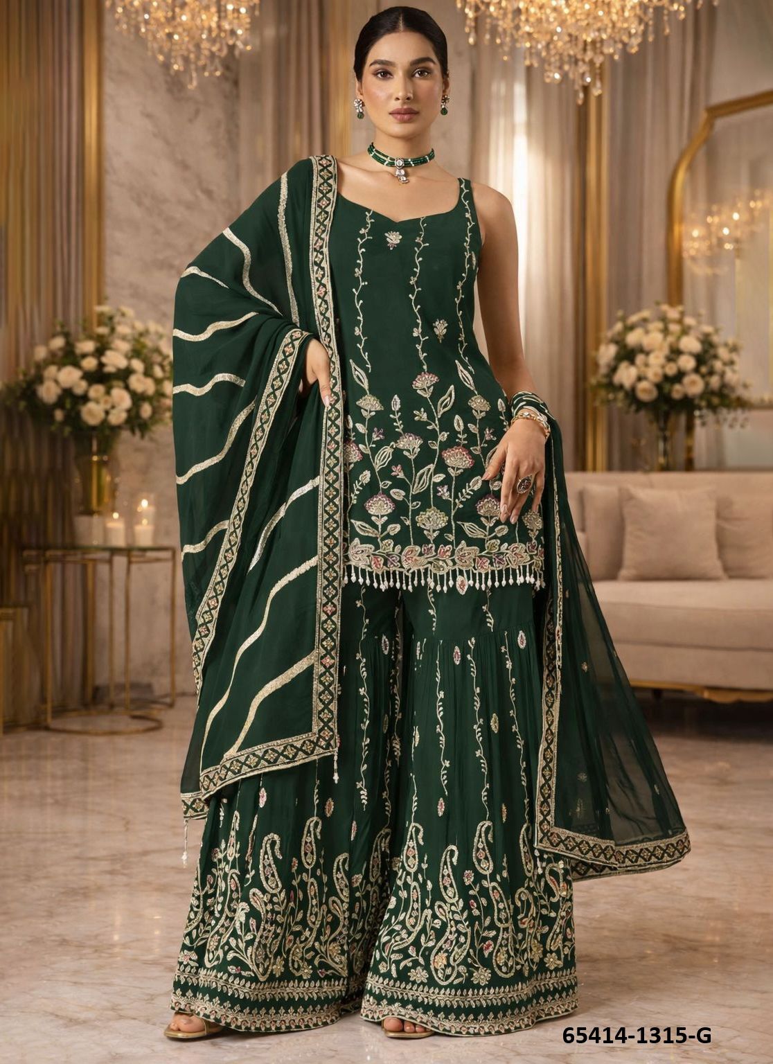 SERIES 1315 - Catalog # 65414 (Set of 7 Semi-Stitched / Un-Stitched Suits)