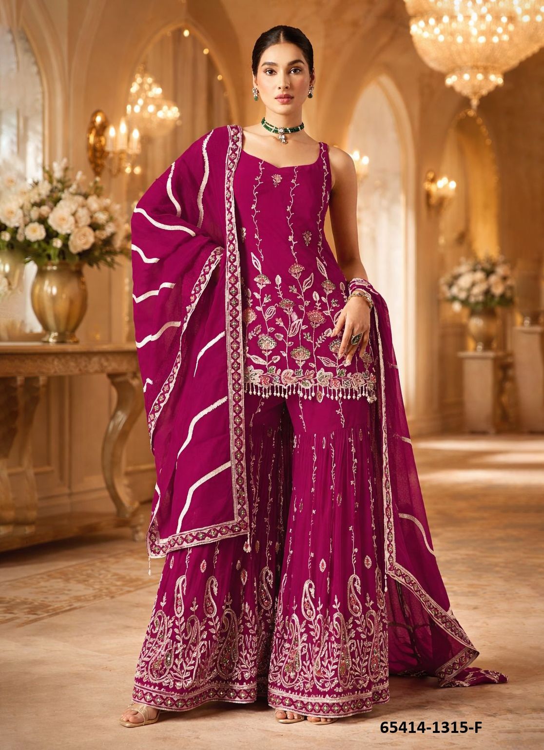SERIES 1315 - Catalog # 65414 (Set of 7 Semi-Stitched / Un-Stitched Suits)