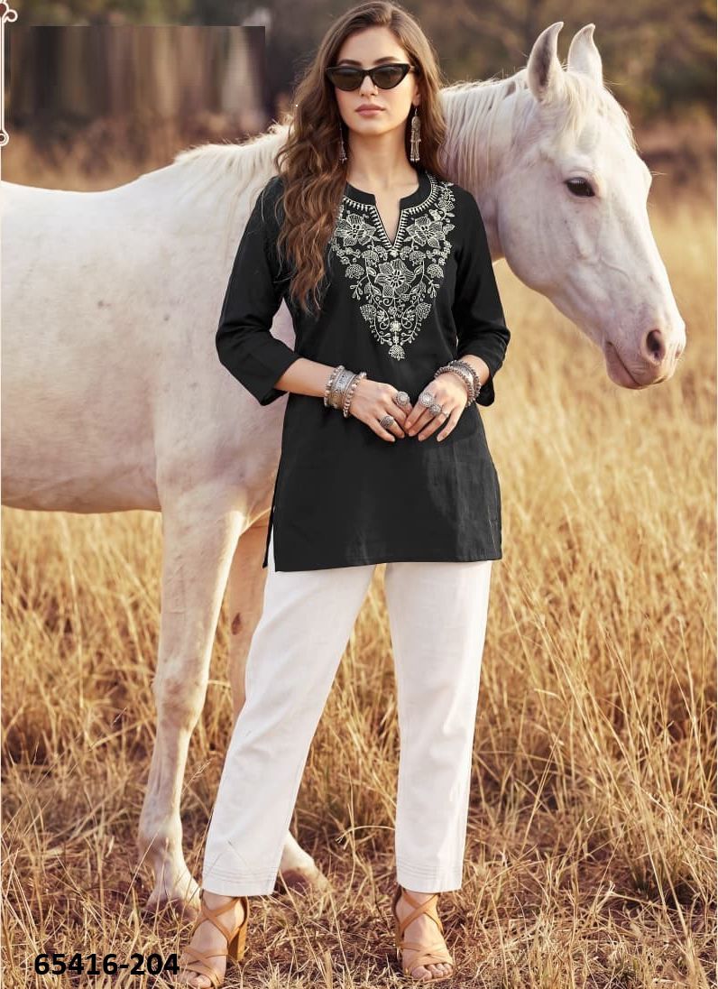 COTTON CANDY 2 - Catalog # 65416 (Set of 6 Readymade Women's Kurtis / Tops)