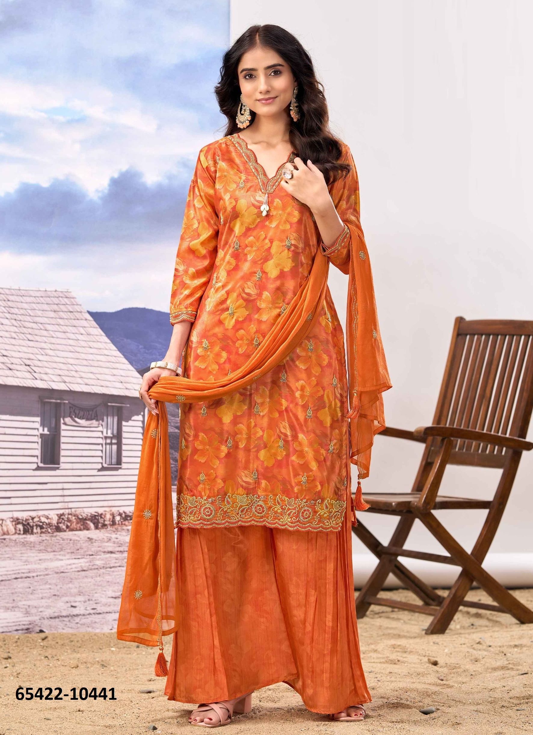 RANGRITI - Catalog # 65422 (Set of 4 Readymade Salwar Suits) RANGRITI - Catalog # 65422 (Set of 4 Readymade Salwar Suits)