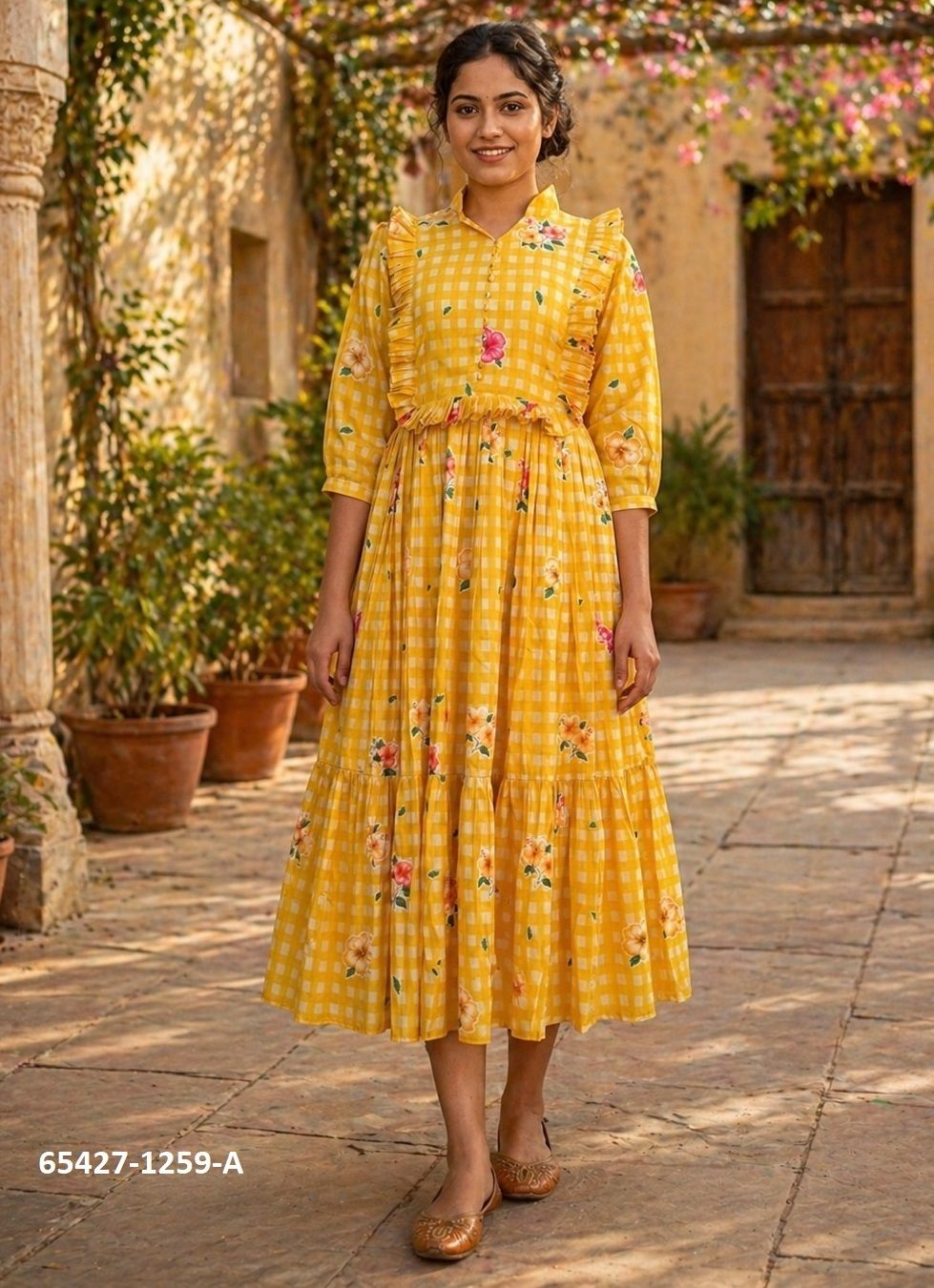 SERIES 1259 - Catalog # 65427 (Set of 3 Readymade Women's Kurtis / Tops) SERIES 1259 - Catalog # 65427 (Set of 3 Readymade Women's Kurtis / Tops)