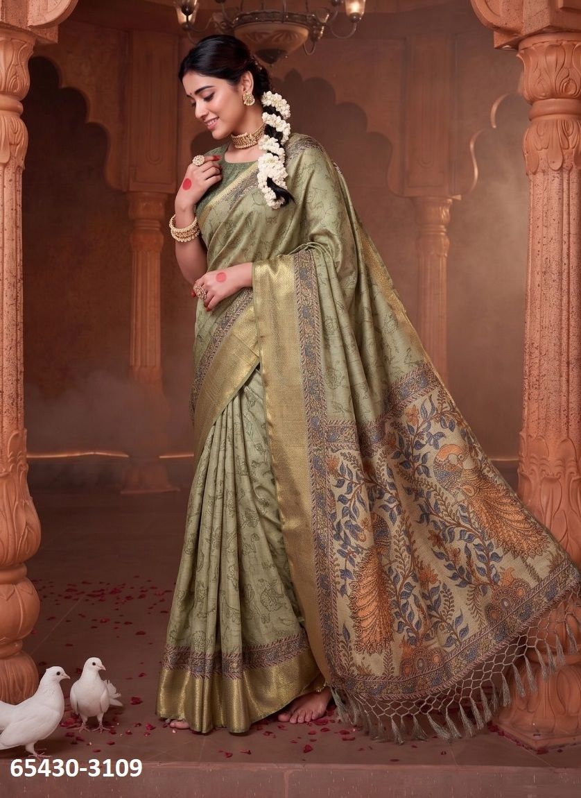 RANG CHATKILA 3100 - Catalog # 65430 (Set of 6 Sarees)