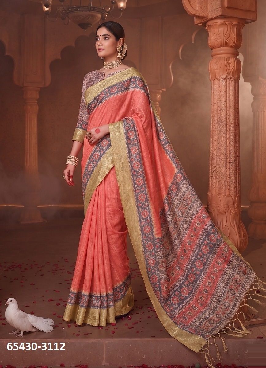 RANG CHATKILA 3100 - Catalog # 65430 (Set of 6 Sarees)