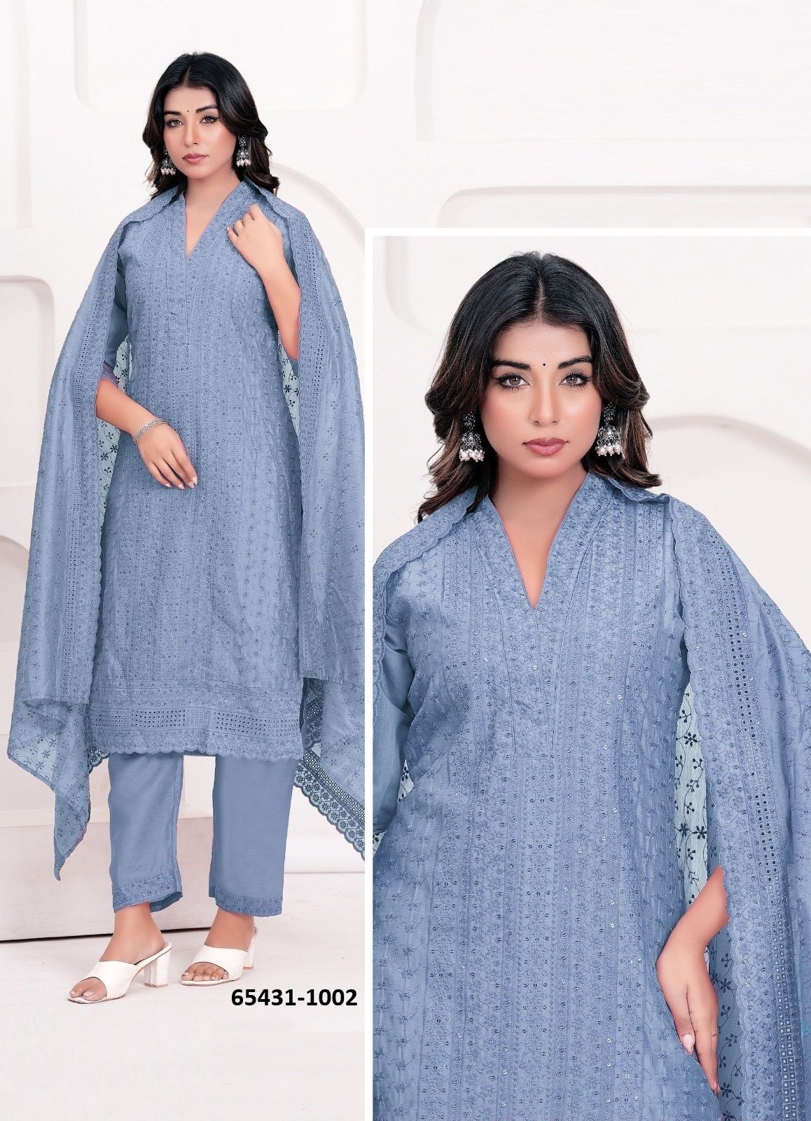 TANIYA - Catalog # 65431 (Set of 7 SIZE-SETS [Readymade Salwar Suits])