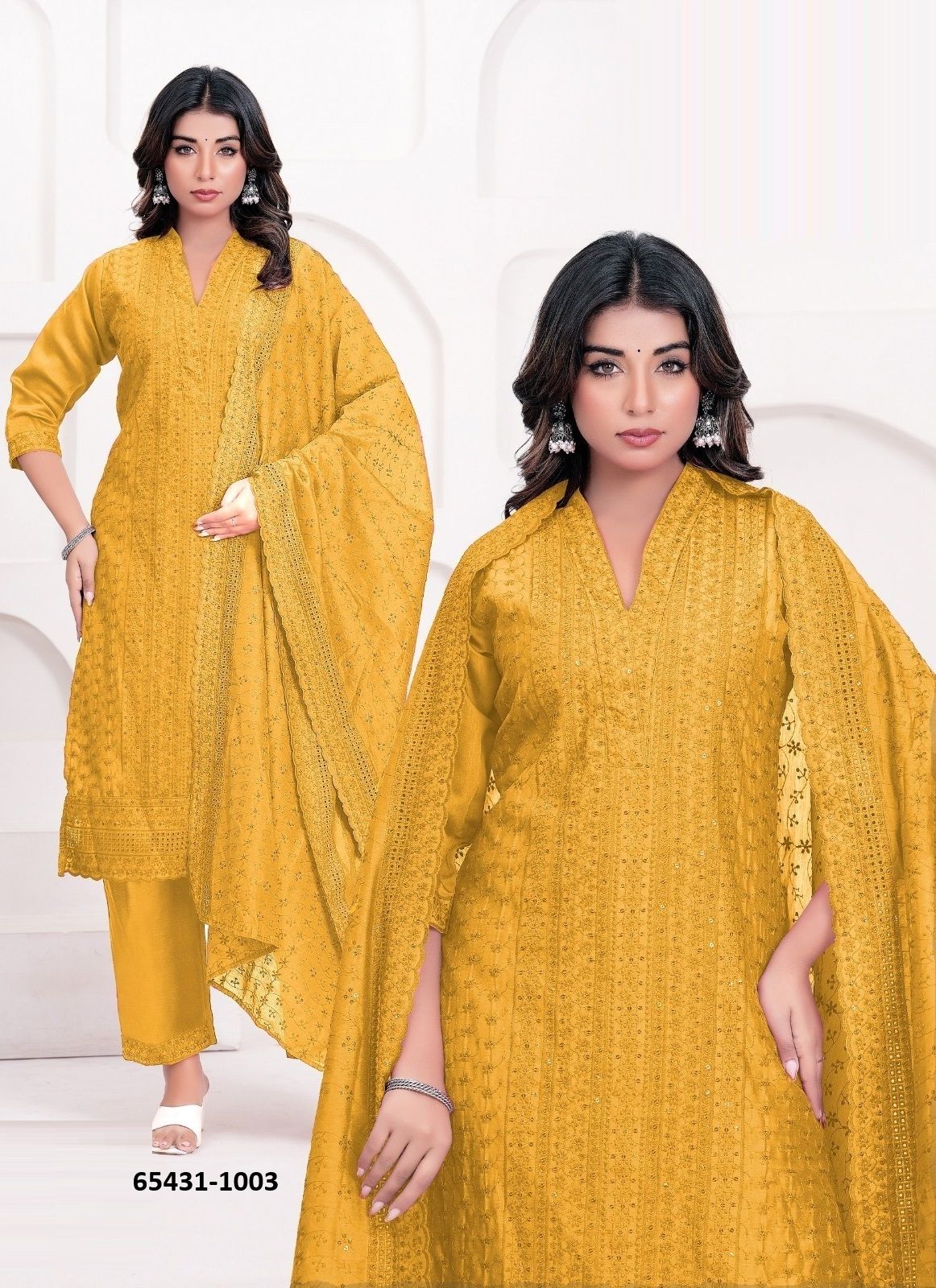 TANIYA - Catalog # 65431 (Set of 7 SIZE-SETS [Readymade Salwar Suits])