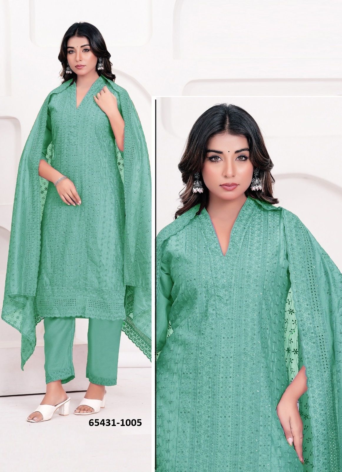 TANIYA - Catalog # 65431 (Set of 7 SIZE-SETS [Readymade Salwar Suits])