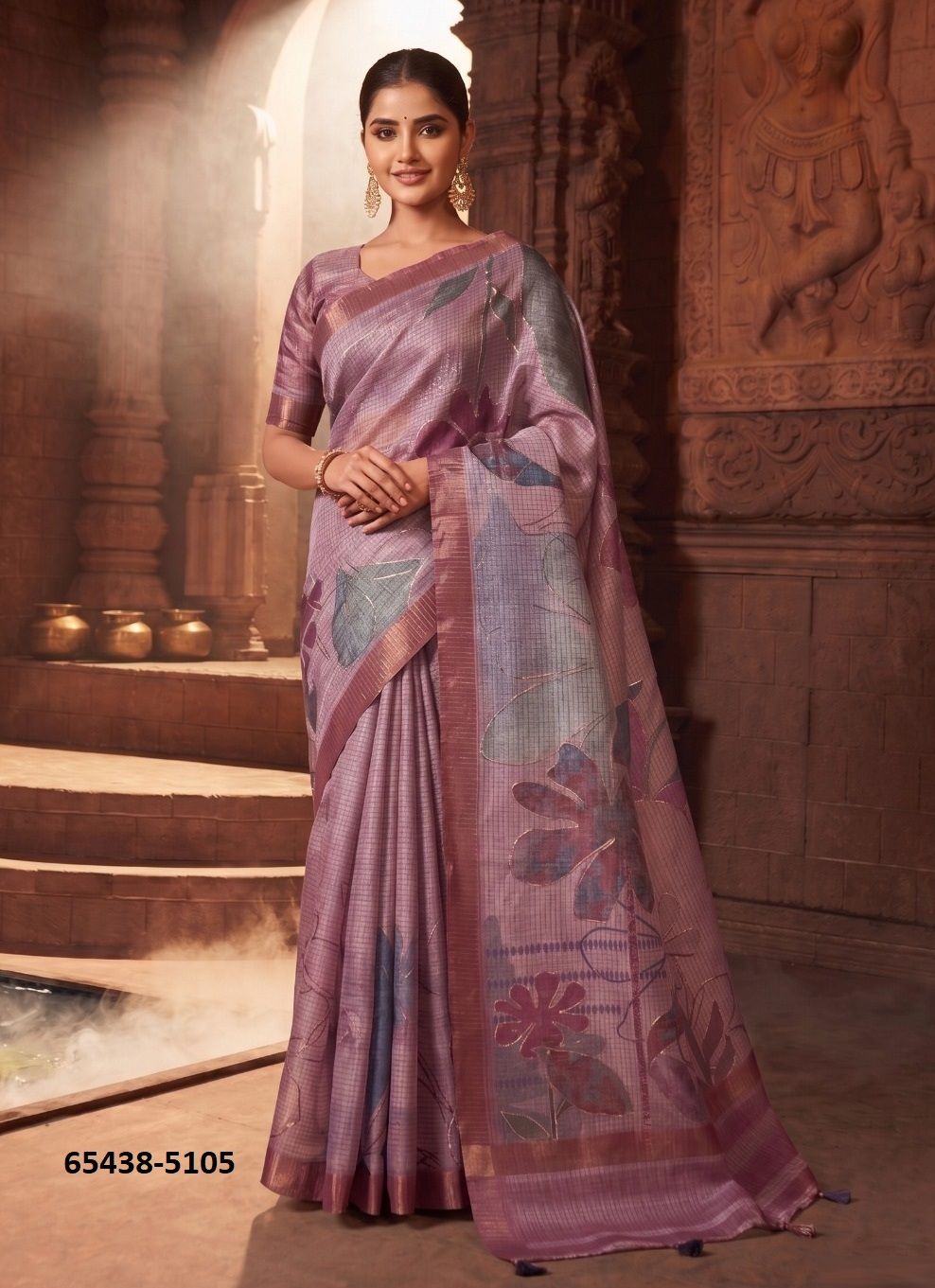RANG CHATKILA 5100 - Catalog # 65438 (Set of 5 Sarees) RANG CHATKILA 5100 - Catalog # 65438 (Set of 5 Sarees)