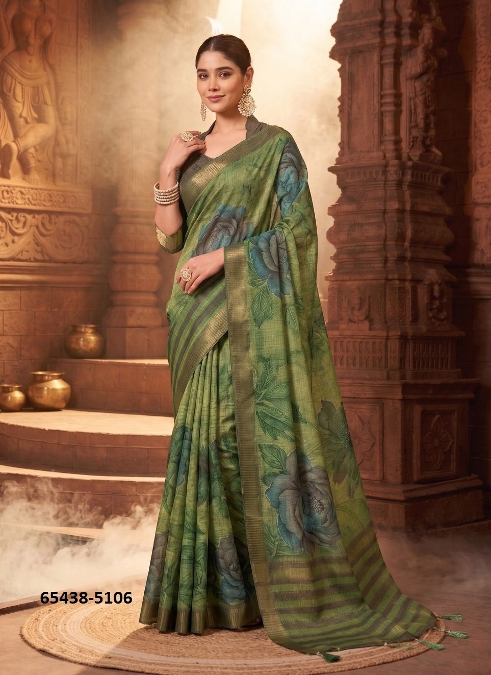 RANG CHATKILA 5100 - Catalog # 65438 (Set of 5 Sarees) RANG CHATKILA 5100 - Catalog # 65438 (Set of 5 Sarees)