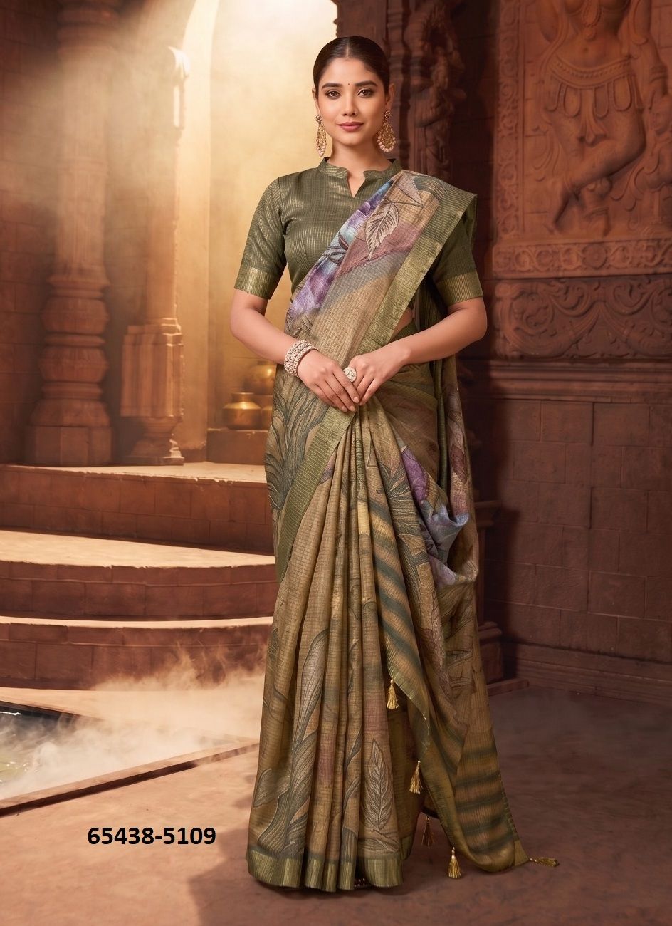 RANG CHATKILA 5100 - Catalog # 65438 (Set of 5 Sarees) RANG CHATKILA 5100 - Catalog # 65438 (Set of 5 Sarees)