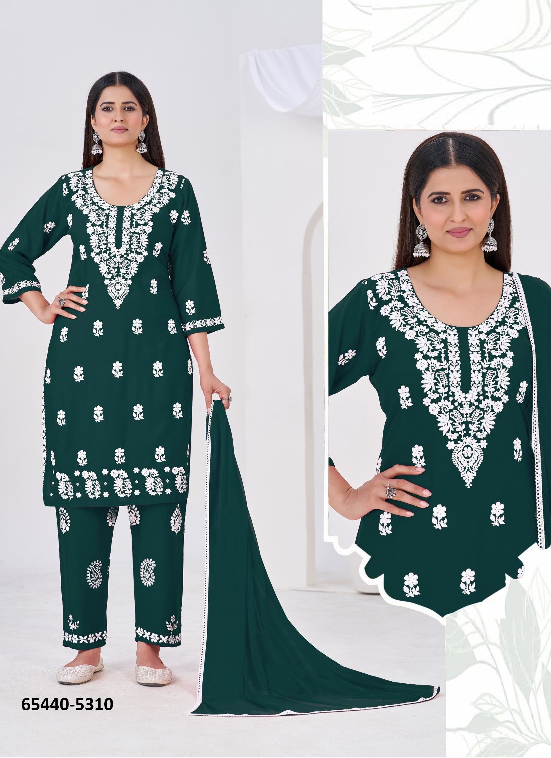 ELIZABETH 9 - Catalog # 65440 (Set of 4 Readymade Salwar Suits)