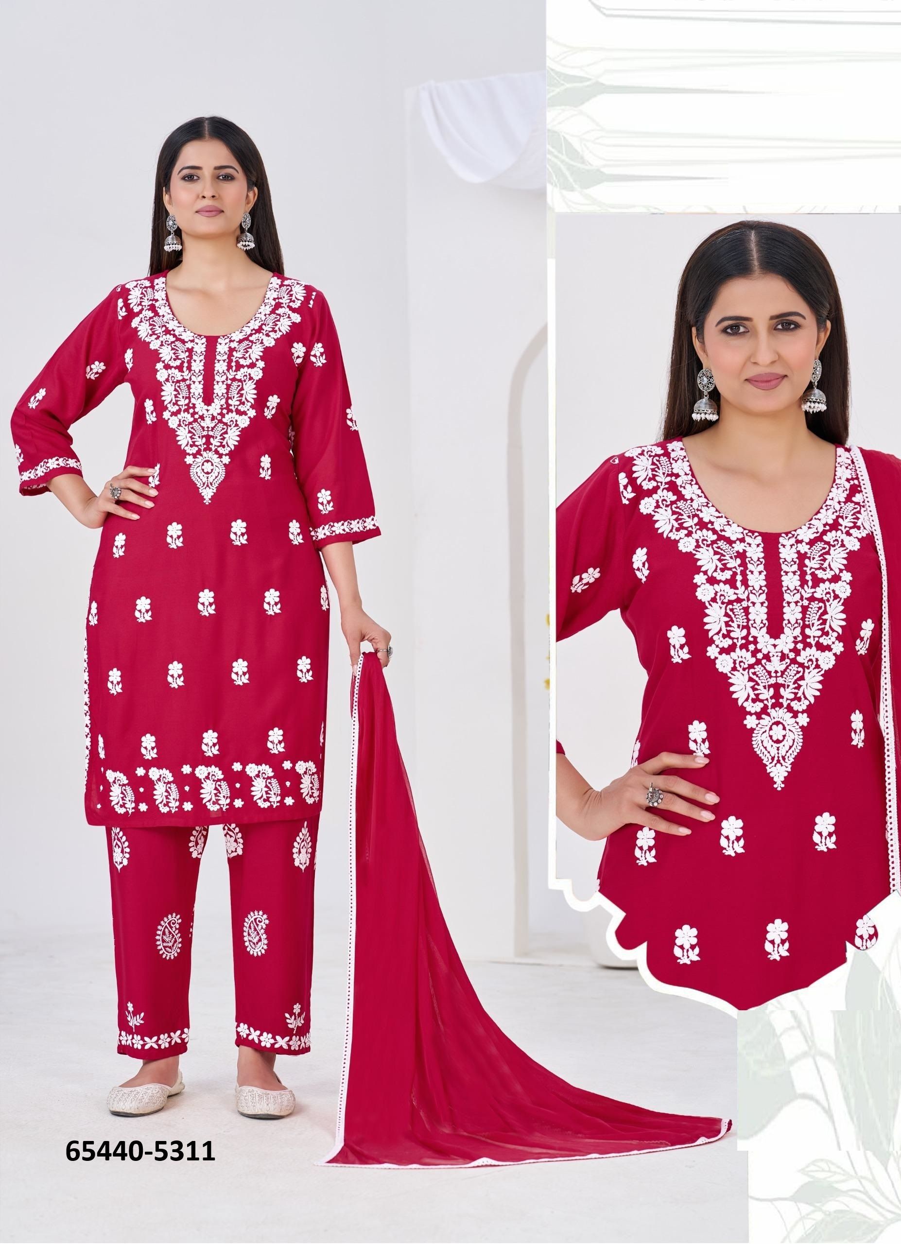 ELIZABETH 9 - Catalog # 65440 (Set of 4 Readymade Salwar Suits)