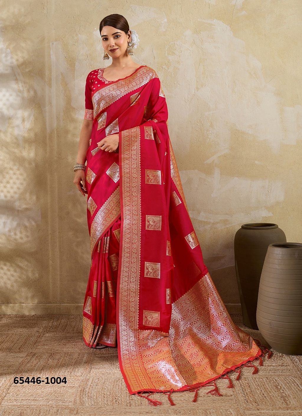 RAJWADA SILK 3 - Catalog # 65446 (Set of 6 Sarees) RAJWADA SILK 3 - Catalog # 65446 (Set of 6 Sarees)