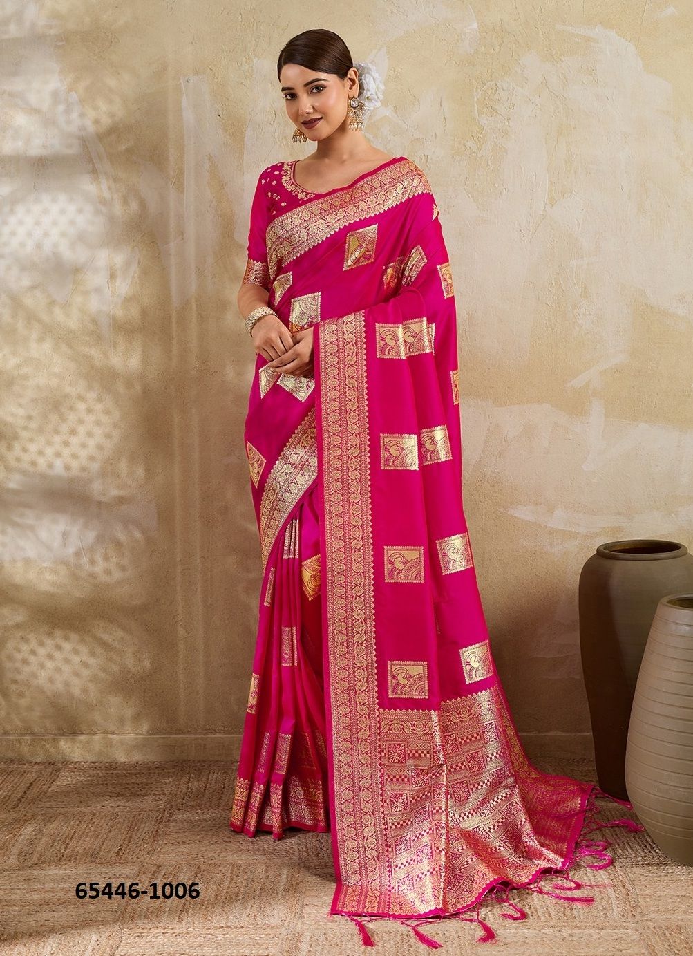 RAJWADA SILK 3 - Catalog # 65446 (Set of 6 Sarees) RAJWADA SILK 3 - Catalog # 65446 (Set of 6 Sarees)