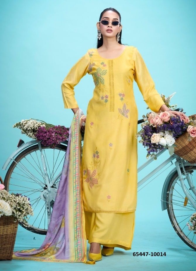 RUKMANI - Catalog # 65447 (Set of 4 Semi-Stitched / Un-Stitched Suits) RUKMANI - Catalog # 65447 (Set of 4 Semi-Stitched / Un-Stitched Suits)