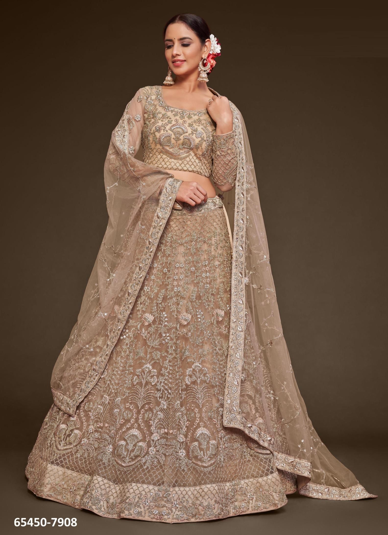SHIMMERS 1 - Catalog # 65450 (Set of 9 Semi-Stitched Lehengas)