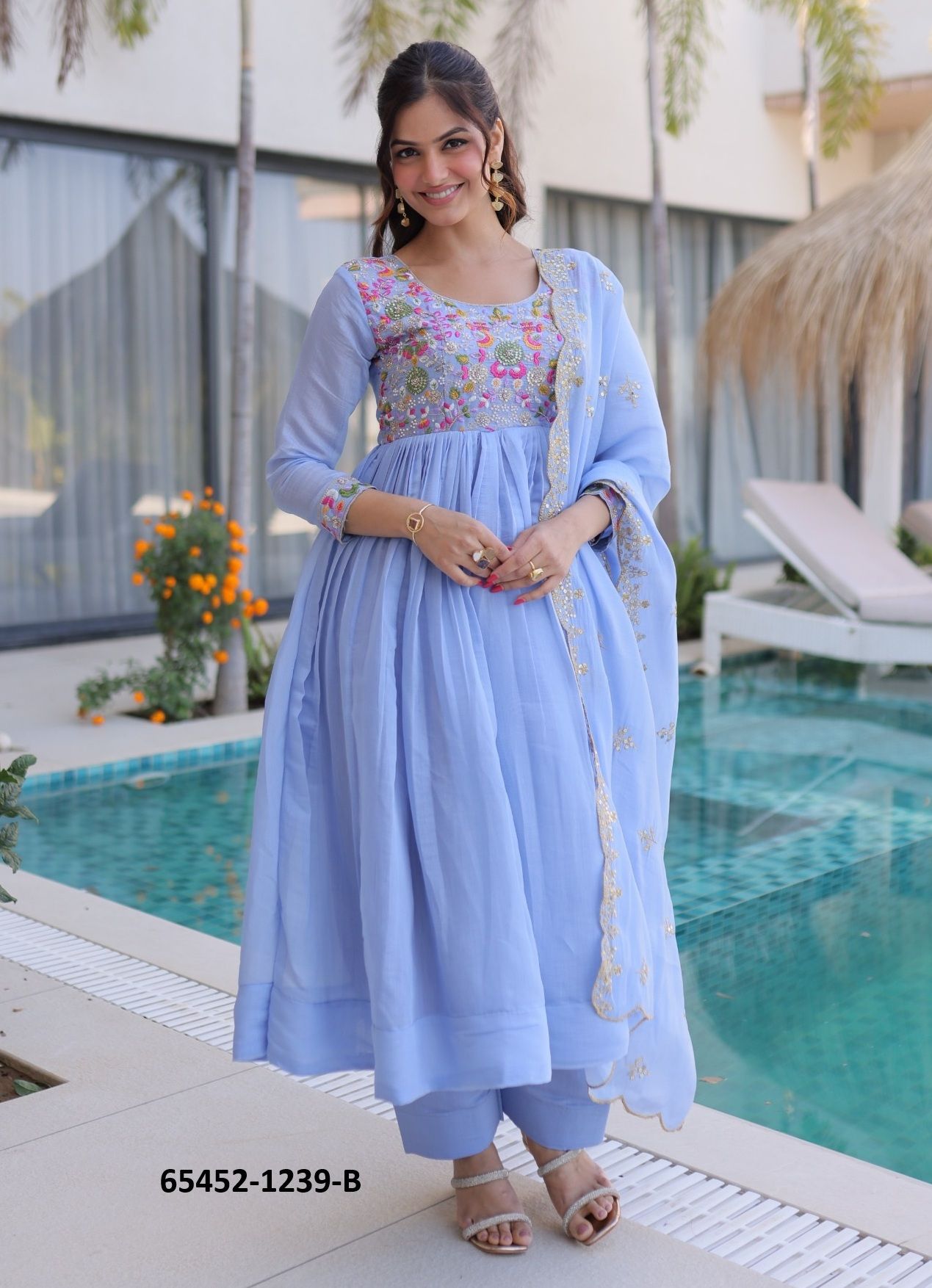 SERIES 1239 - Catalog # 65452 (Set of 2 Readymade Salwar Suits)