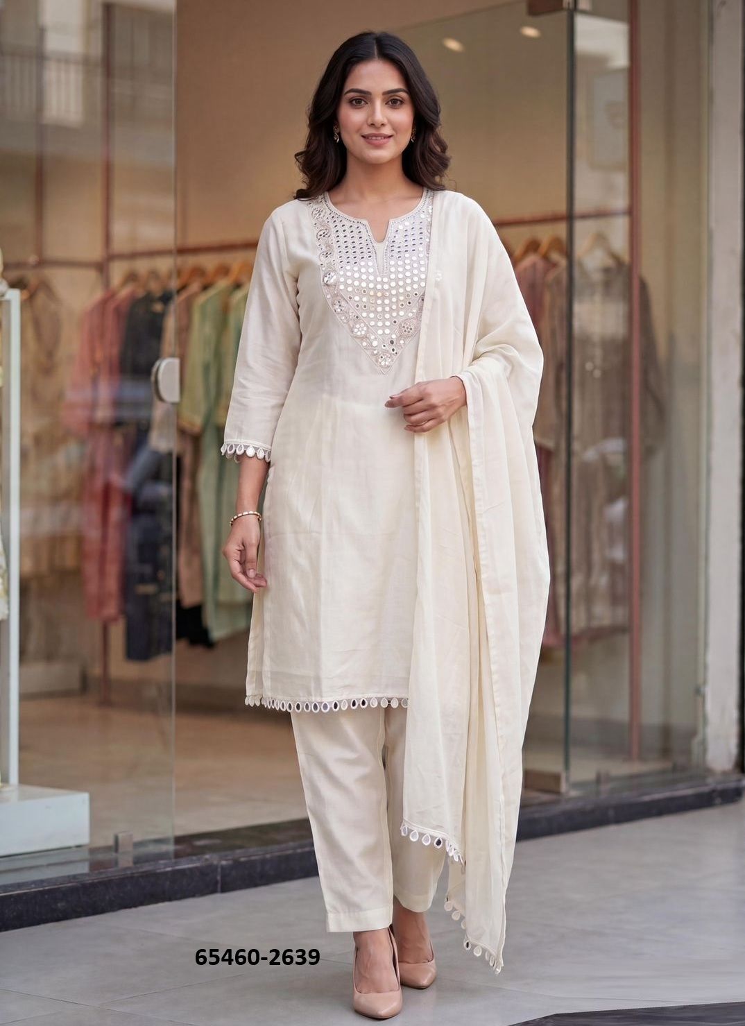 PINTEREST PREMIUM 3 - Catalog # 65460 (Set of 6 Readymade Salwar Suits)