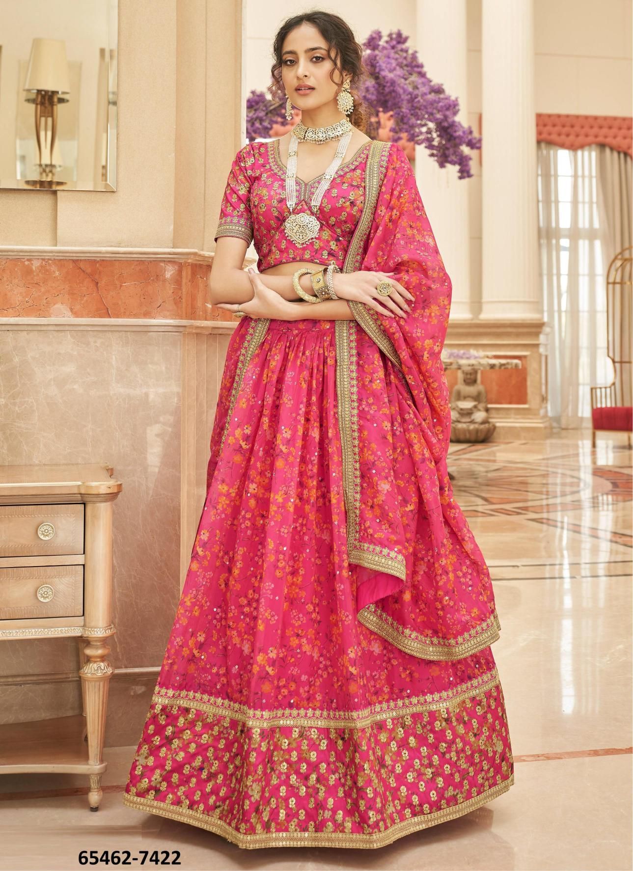 CULTURAL 2 - Catalog # 65462 (Set of 10 Semi-Stitched Lehengas) CULTURAL 2 - Catalog # 65462 (Set of 10 Semi-Stitched Lehengas)
