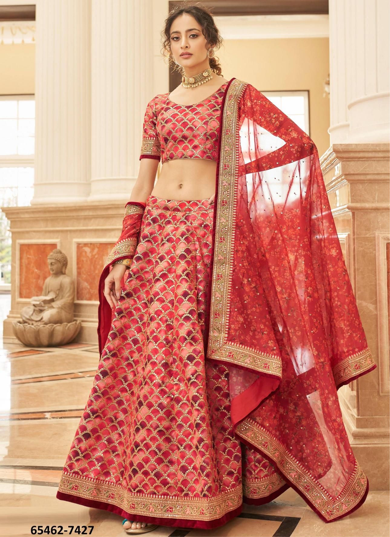 CULTURAL 2 - Catalog # 65462 (Set of 10 Semi-Stitched Lehengas) CULTURAL 2 - Catalog # 65462 (Set of 10 Semi-Stitched Lehengas)