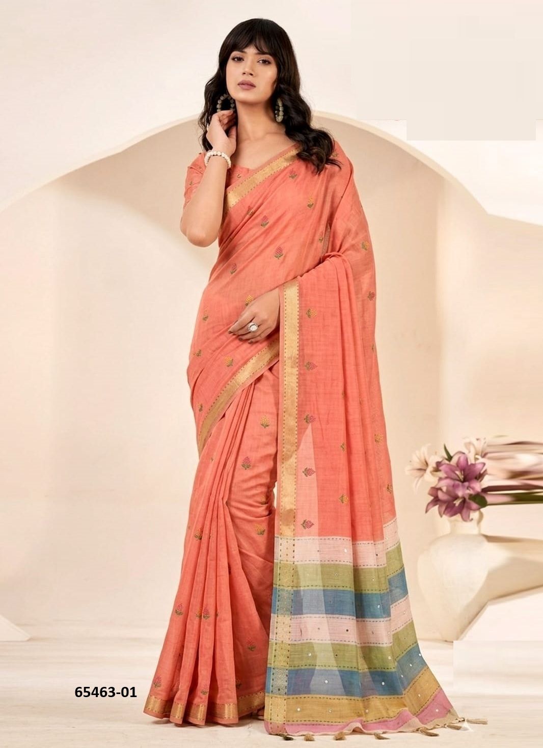 LOTUS FIVE 2 - Catalog # 65463 (Set of 5 Sarees) LOTUS FIVE 2 - Catalog # 65463 (Set of 5 Sarees)