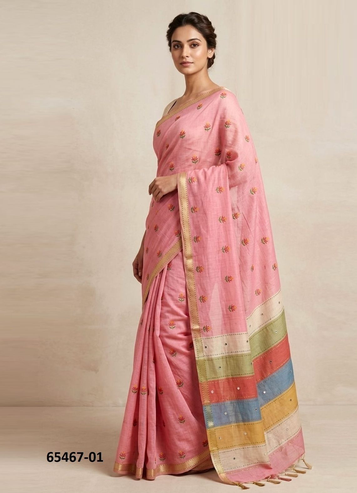 LOTUS FIVE 1 - Catalog # 65467 (Set of 5 Sarees) LOTUS FIVE 1 - Catalog # 65467 (Set of 5 Sarees)