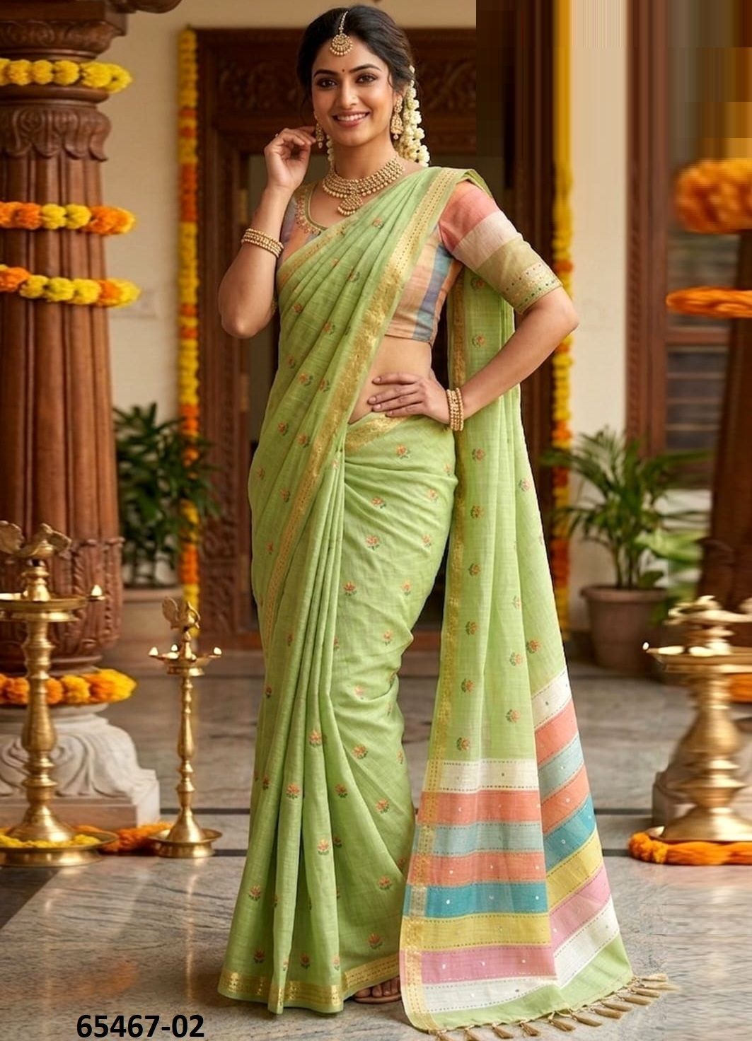 LOTUS FIVE 1 - Catalog # 65467 (Set of 5 Sarees) LOTUS FIVE 1 - Catalog # 65467 (Set of 5 Sarees)