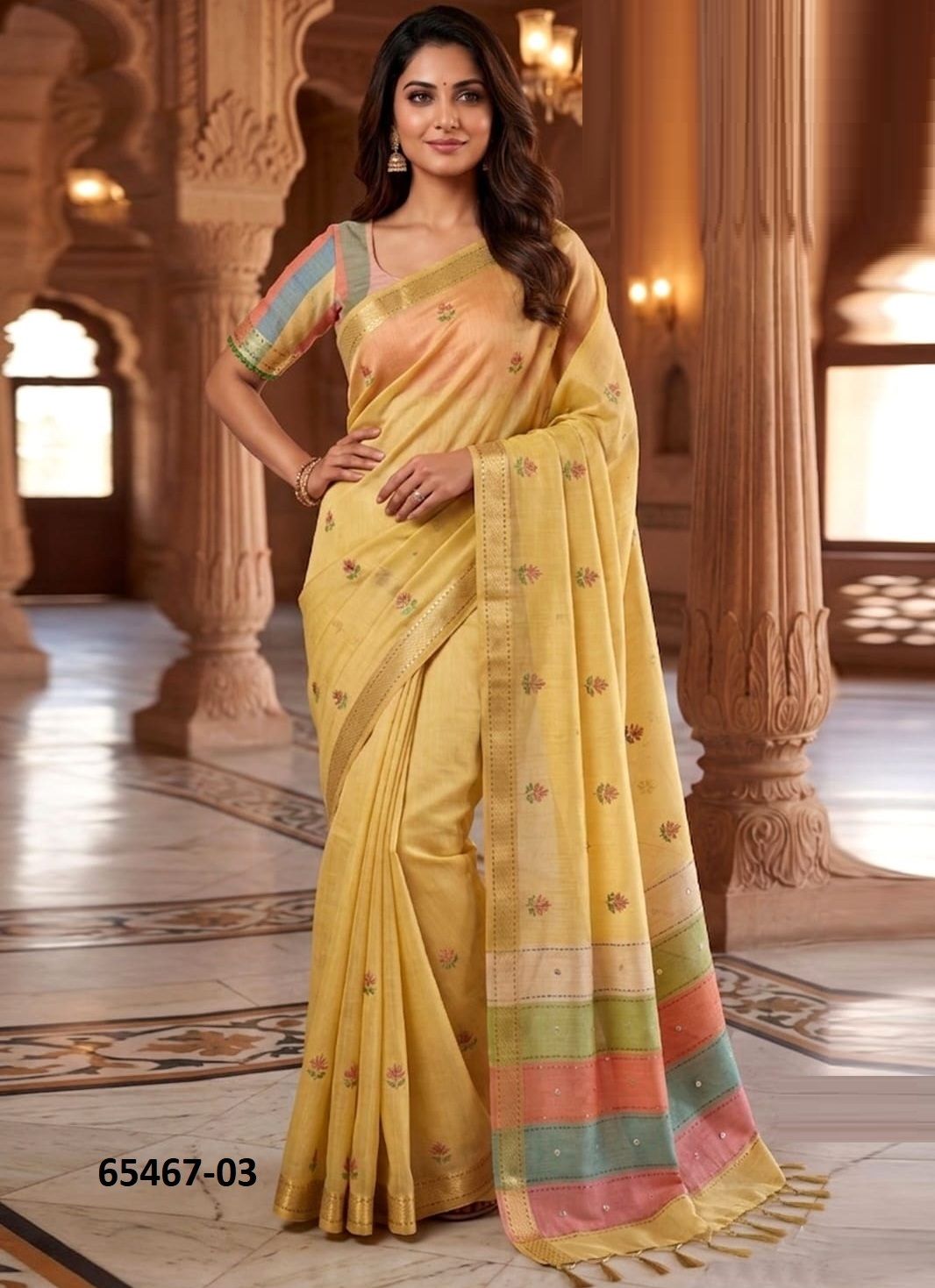 LOTUS FIVE 1 - Catalog # 65467 (Set of 5 Sarees) LOTUS FIVE 1 - Catalog # 65467 (Set of 5 Sarees)