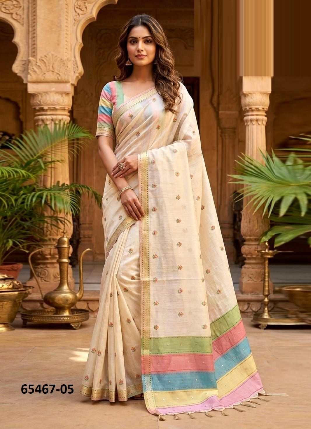 LOTUS FIVE 1 - Catalog # 65467 (Set of 5 Sarees) LOTUS FIVE 1 - Catalog # 65467 (Set of 5 Sarees)