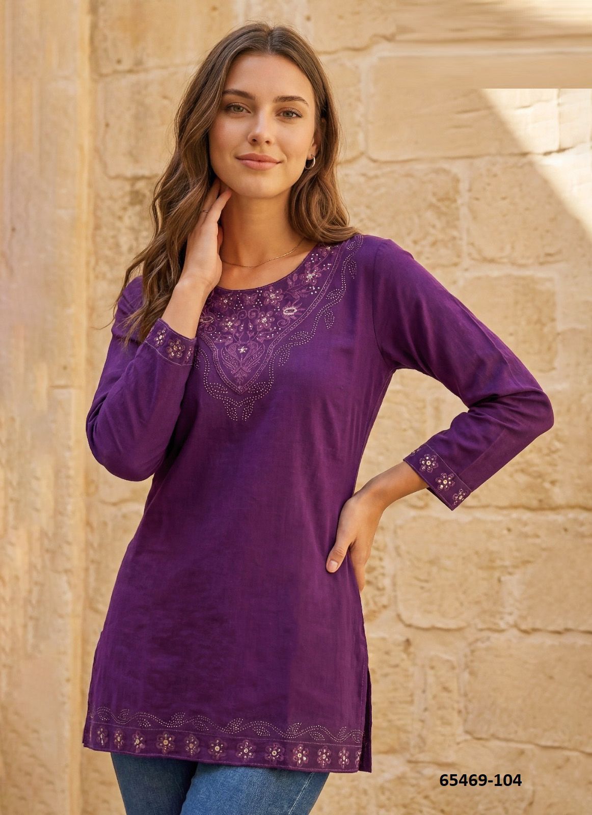 FLUTE - Catalog # 65469 (Set of 6 Readymade Women's Kurtis / Tops) FLUTE - Catalog # 65469 (Set of 6 Readymade Women's Kurtis / Tops)