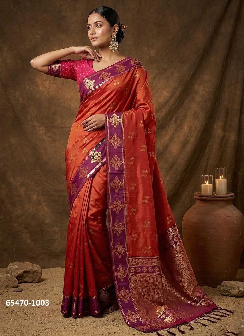MEERA SILK - Catalog # 65470 (Set of 6 Sarees) MEERA SILK - Catalog # 65470 (Set of 6 Sarees)
