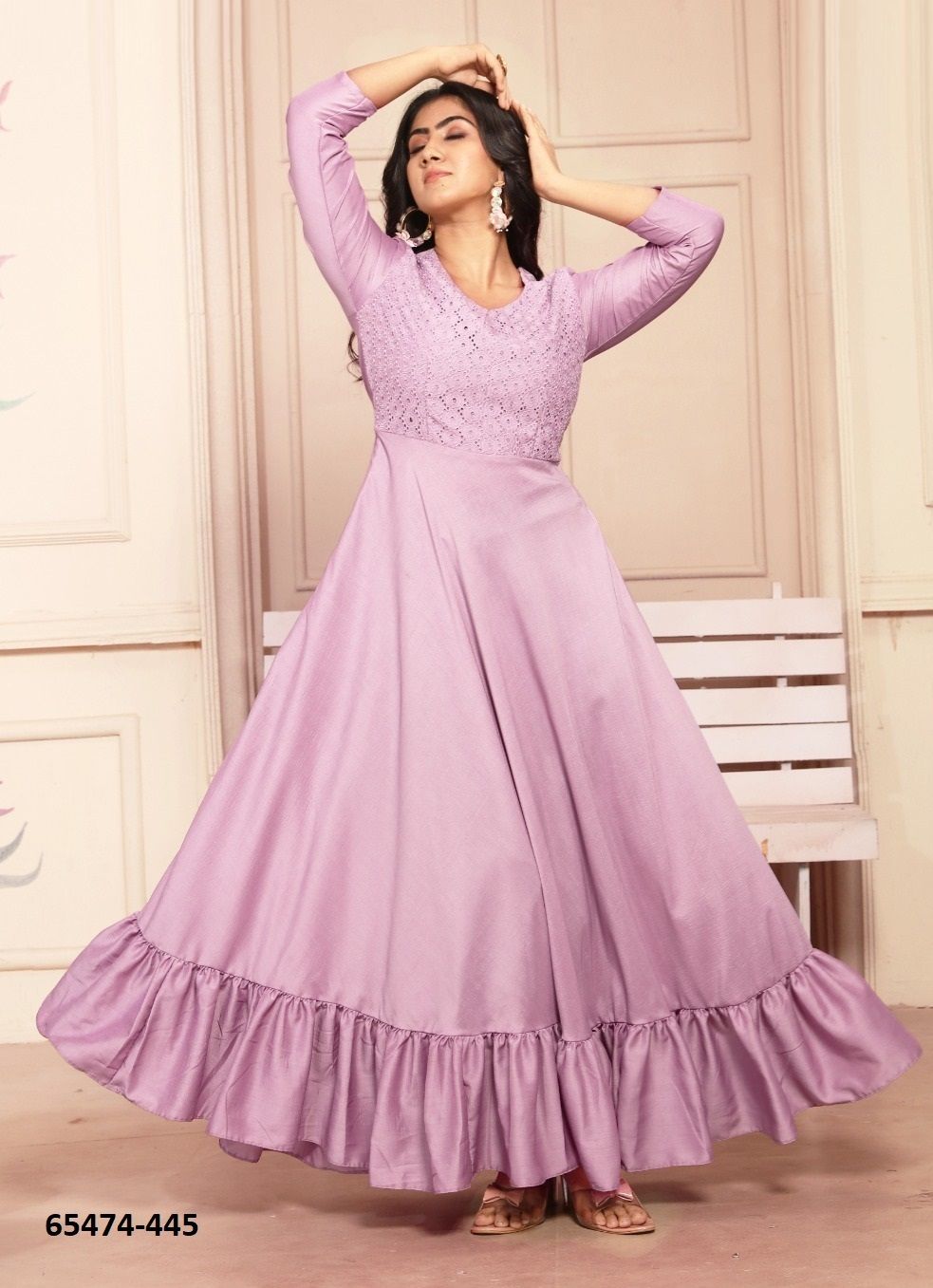 PADMALAYA - Catalog # 65474 (Set of 3 Readymade Gowns) PADMALAYA - Catalog # 65474 (Set of 3 Readymade Gowns)
